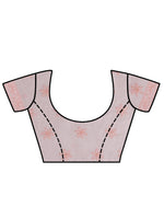 Load image into Gallery viewer, Seva Chikan Hand Embroidered Peach Kota Lucknowi Chikankari Saree- SCL6077