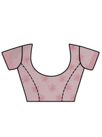 Load image into Gallery viewer, Seva Chikan Hand Embroidered Peach Kota Lucknowi Chikankari Saree- SCL6072