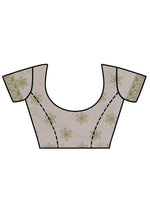 Load image into Gallery viewer, Seva Chikan Hand Embroidered Lemon Kota Lucknowi Chikankari Saree- SCL6076