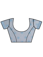 Load image into Gallery viewer, Seva Chikan Hand Embroidered Blue Kota Lucknowi Chikankari Saree- SCL6075