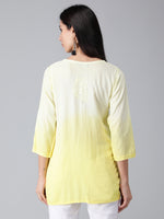 Load image into Gallery viewer, Seva Chikan Hand Embroidered Rayon Lucknowi Chikan Top