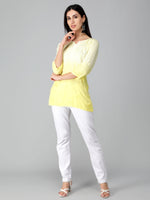 Load image into Gallery viewer, Seva Chikan Hand Embroidered Rayon Lucknowi Chikan Top