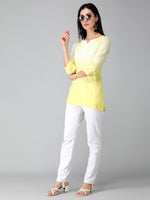 Load image into Gallery viewer, Seva Chikan Hand Embroidered Rayon Lucknowi Chikan Top