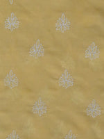 Load image into Gallery viewer, Seva Chikan Hand Embroidered Yellow Cotton Lucknowi Chikankari Unstitched Suit Piece-SCL13083
