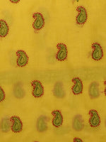 Load image into Gallery viewer, Seva Chikan Hand Embroidered Yellow Cotton Lucknowi Chikankari Unstitched Suit Piece-SCL13109
