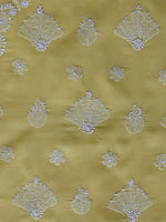 Load image into Gallery viewer, Seva Chikan Hand Embroidered Yellow Cotton Lucknowi Chikankari Unstitched Suit Piece-SCL13053
