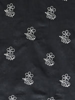 Load image into Gallery viewer, Seva Chikan Hand Embroidered Black Cotton Lucknowi Chikankari Unstitched Suit Piece-SCL13061
