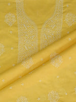 Load image into Gallery viewer, Seva Chikan Hand Embroidered Yellow Cotton Lucknowi Chikankari Unstitched Suit Piece-SCL13099
