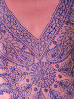 Load image into Gallery viewer, Seva Chikan Hand Embroidered purple Cotton Lucknowi Chikankari Unstitched Suit Piece-SCL1497
