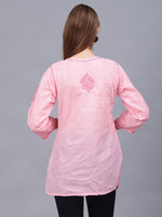 Load image into Gallery viewer, Seva Chikan Hand Embroidered Cotton Lucknowi Chikan Top
