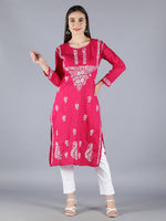 Load image into Gallery viewer, Seva Chikan Hand Embroidered Cotton Chikankari kurta
