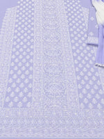Load image into Gallery viewer, Seva Chikan Hand Embroidered Mauve Cotton Lucknowi Chikankari Unstitched Suit Piece-SEV15038