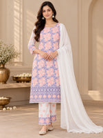 Load image into Gallery viewer, Seva Chikan Hand Embroidered White Terivoil Cotton Lucknowi Chikankari Unstitched Suit Piece-SEV15011