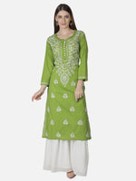 Load image into Gallery viewer, Seva Chikan Hand Embroidered Cotton Lucknowi Chikankari Kurta
