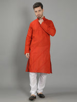 Load image into Gallery viewer, Seva Chikan Hand Embroidered Cotton Lucknowi Chikan Mens Stitched Kurta
