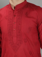 Load image into Gallery viewer, Seva Chikan Hand Embroidered Cotton Lucknowi Chikan Mens Stitched Kurta
