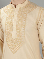Load image into Gallery viewer, Seva Chikan Hand Embroidered Cotton Lucknowi Chikan Mens Kurta