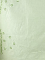 Load image into Gallery viewer, Seva Chikan Hand Embroidered  Green Cotton Lucknowi Saree-SCL6006