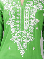 Load image into Gallery viewer, Seva Chikan Hand Embroidered Cotton Chikankari kurta
