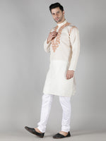 Load image into Gallery viewer, Seva Chikan Hand Embroidered  Cotton Lucknowi Chikan Mens Stitched Kurta
