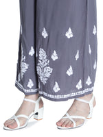 Load image into Gallery viewer, Seva Chikan Hand Embroidered Modal Cotton Chikankari Kurta With Palazzo