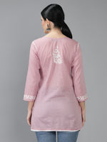 Load image into Gallery viewer, Seva Chikan Hand Embroidered Cotton Lucknowi Chikan Top
