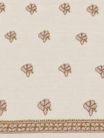 Load image into Gallery viewer, Seva Chikan Hand Embroidere Cream Terivoil Cotton Lucknowi Chikankari Unstitched Suit Piece-SEV15021