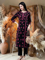 Load image into Gallery viewer, Seva Chikan Hand Embroidered Cotton Lucknowi Chikankari Kurta
