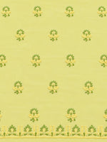 Load image into Gallery viewer, Seva Chikan Hand Embroidere Lemon Terivoil Cotton Lucknowi Chikankari Unstitched Suit Piece-SEV15015