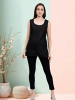 Load image into Gallery viewer, Seva Chikan Short Slips Combo of Black (Pack of 2)