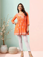 Load image into Gallery viewer, Seva Chikan Hand Embroidered Georgette Lucknowi Chikan Top