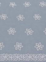 Load image into Gallery viewer, Seva Chikan Hand Embroidered Grey Cotton Lucknowi Chikankari Unstitched Suit Piece-SEV15049
