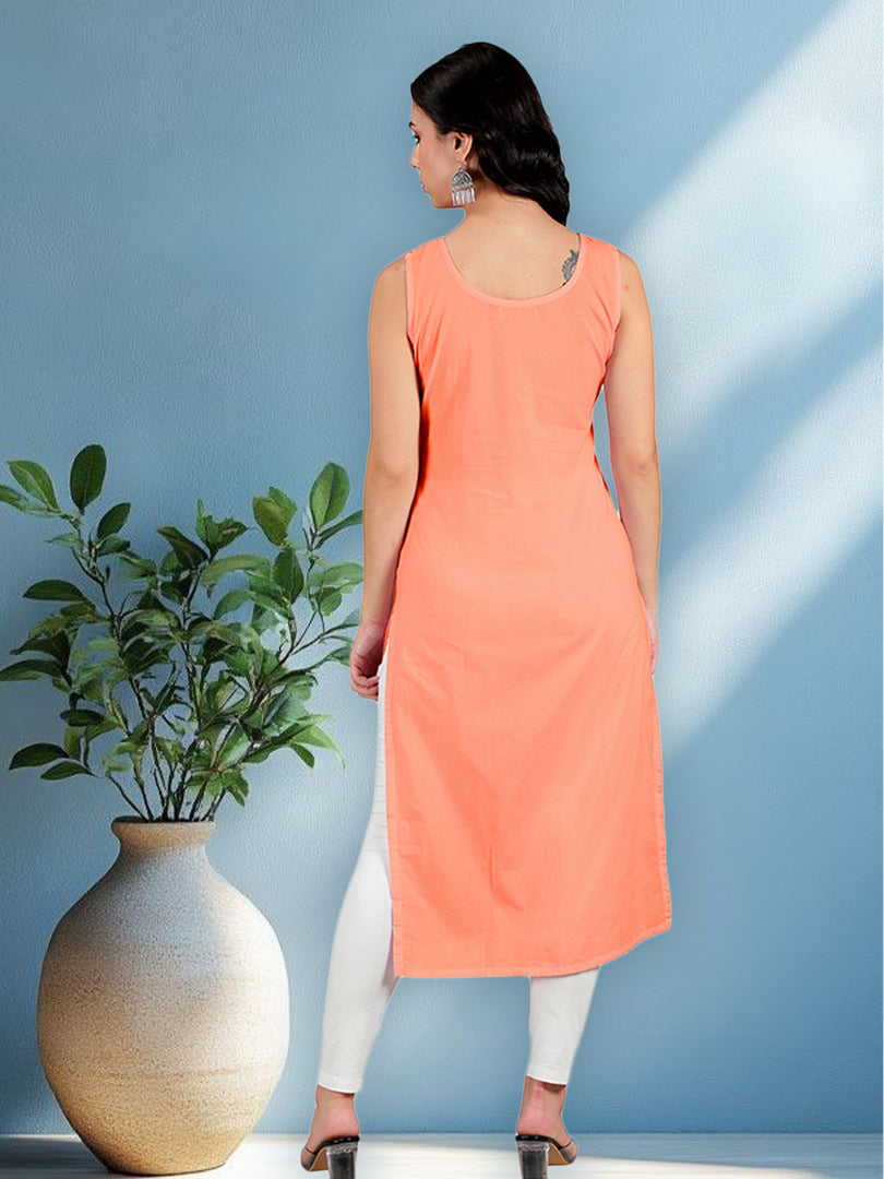 Seva Chikan Long Slips Combo of White (Pack of 2)