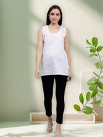 Load image into Gallery viewer, Seva Chikan Short Slips Combo of White (Pack of 2)