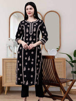 Load image into Gallery viewer, Seva Chikan Hand Embroidered Cotton Lucknowi Chikankari Kurta
