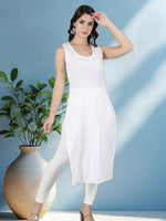 Load image into Gallery viewer, Seva Chikan Long Slips Combo of White (Pack of 2)