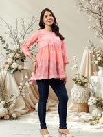 Load image into Gallery viewer, Seva Chikan Hand Embroidered Terivoil Cotton Lucknowi Chikan Top