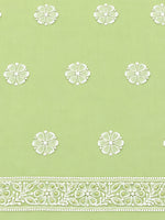 Load image into Gallery viewer, Seva Chikan Hand Embroidered Light Green Cotton Lucknowi Chikankari Unstitched Suit Piece-SEV15032