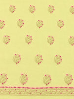 Load image into Gallery viewer, Seva Chikan Hand Embroidere Lemon Terivoil Cotton Lucknowi Chikankari Unstitched Suit Piece-SEV15025