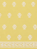 Load image into Gallery viewer, Seva Chikan Hand Embroidered Yellow Terivoil Cotton Lucknowi Chikankari Unstitched Suit Piece-SCL13141