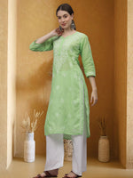 Load image into Gallery viewer, Seva Chikan Hand Embroidered Cotton Lucknowi Chikankari Kurta