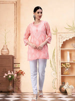 Load image into Gallery viewer, Seva Chikan Hand Embroidered Georgette Lucknowi Chikankari Top With Slip
