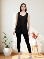 Load image into Gallery viewer, Seva Chikan Short Slips Combo of Black (Pack of 2)