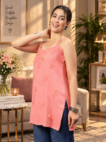 Load image into Gallery viewer, Seva Chikan Hand Embroidered Rayon Lucknowi Chikan Top
