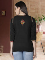Load image into Gallery viewer, Seva Chikan Hand Embroidered Cotton Lucknowi Chikan Short Top
