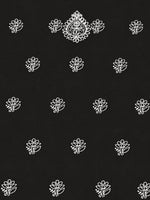 Load image into Gallery viewer, Seva Chikan Hand Embroidered Black Terivoil Cotton Lucknowi Chikankari Unstitched Suit Piece-SCL13144