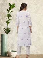 Load image into Gallery viewer, Seva Chikan Hand Embroidered Cotton Chikankari kurta