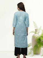 Load image into Gallery viewer, Seva Chikan Hand Embroidered Cotton Lucknowi Chikankari Kurta