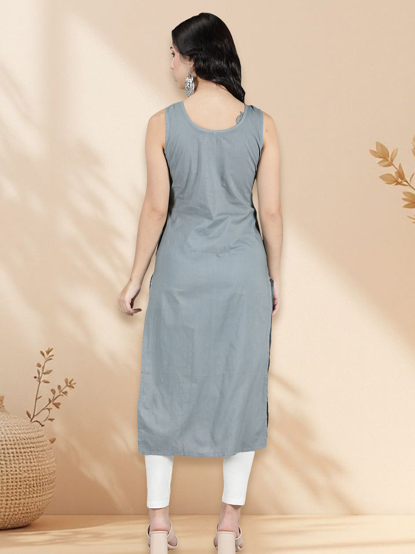 Seva Chikan Long Slips Combo Of Black (Pack of 2)