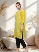 Load image into Gallery viewer, Seva Chikan Hand Embroidered Cotton Lucknowi Chikankari Kurta